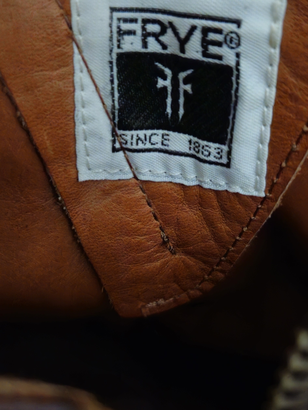 Frye Men's Cognac Leather Buckle Ankle Boots - Picture 13 of 16
